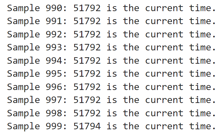 Time Data Loop